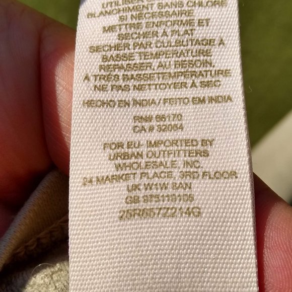 Free People Grey knit dress with embroidery sz M - Picture 8 of 8